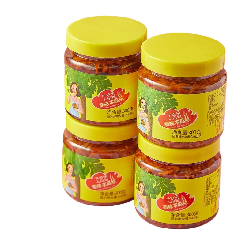 云姐姐 微辣 木瓜丝 300g/袋 2袋/组 （单位：组）