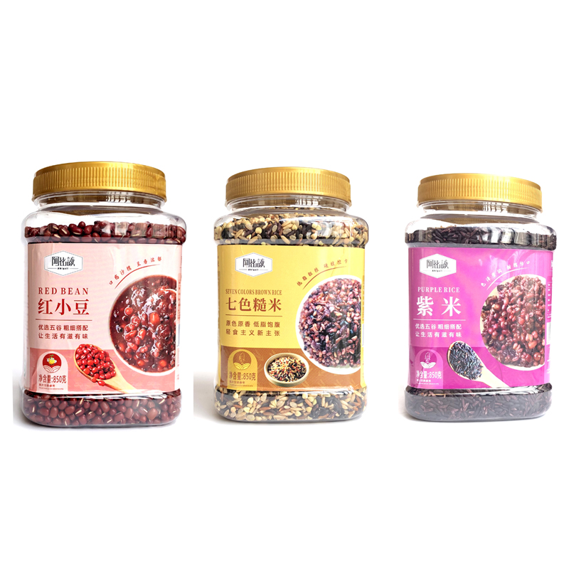阿比该（Abigall） 2550款 杂粮组合C 紫米850g/七色糙米850g/红小豆850g （单位：盒）