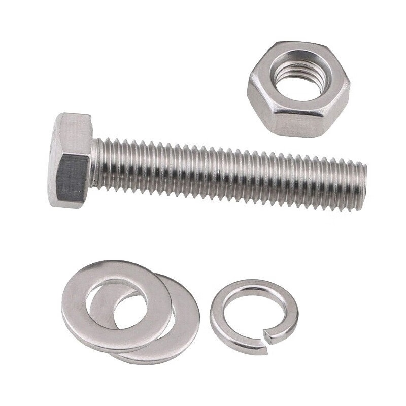 黔三元 QSY-OJCN 外六角全牙螺栓 含2平1弹1螺母 M12*40 （单位：套）