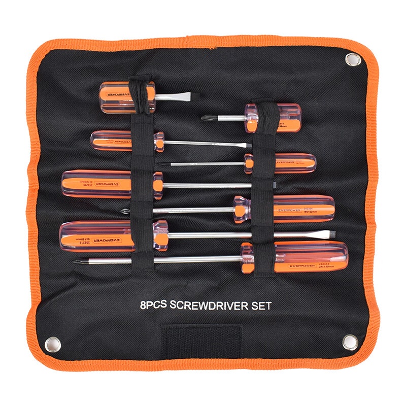 艾威博尔（EVER POWER） 257901 彩条柄螺丝批组套 8件套 （单位：套）