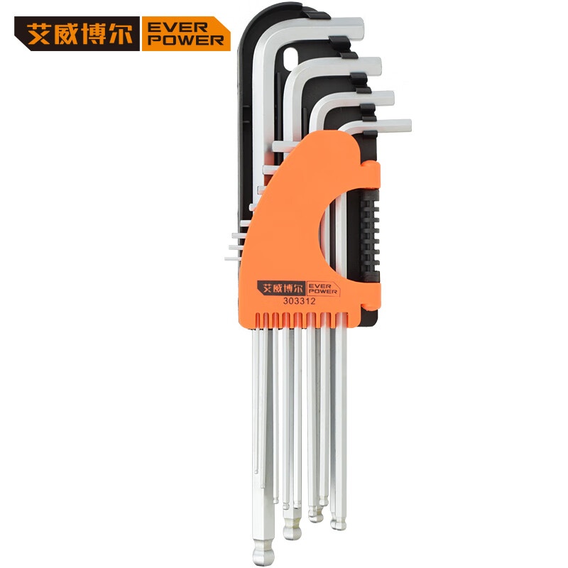 艾威博尔（EVER POWER） 303312 特长英制球头内六角 12件套 （单位：套）