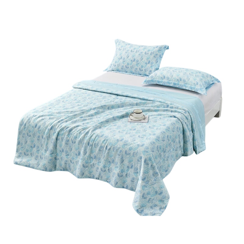 怡莲（yealotus） YL-823 可水洗蚕丝被 200*230CM （单位：床） 天蓝色印花