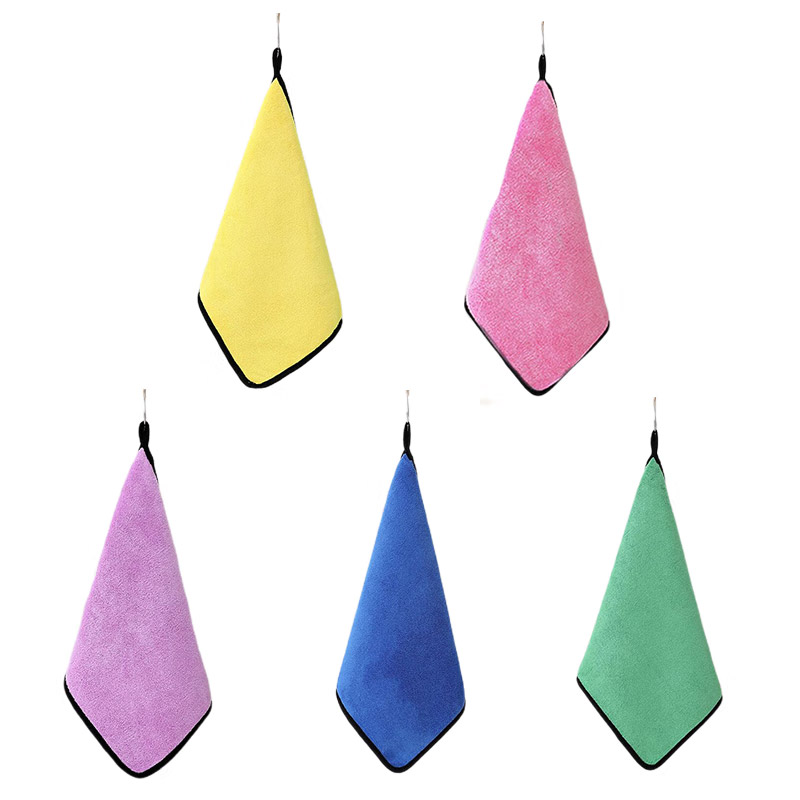 超灵 CL-16 双层清洁抹布 30cm*40cm 5块/包 （单位：包） 粉黄绿紫蓝色