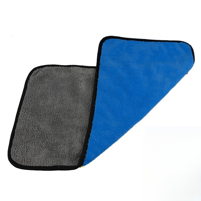 超灵 CL-17 高密双层加厚珊瑚绒抹布 30*70cm （单位：块） 蓝灰色