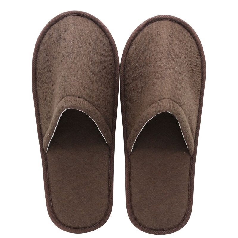 晴芳格 QFG-17 一次性拖鞋 28*11cm （单位：双） 咖色