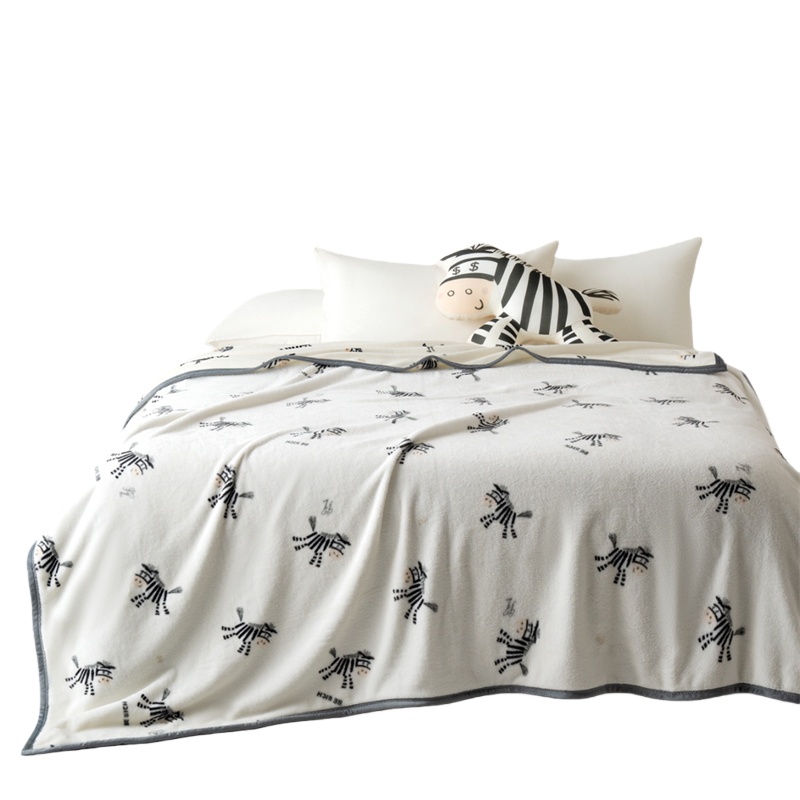 艾美家 马到成功 轻奢云绒毯 150*200cm （单位：条）