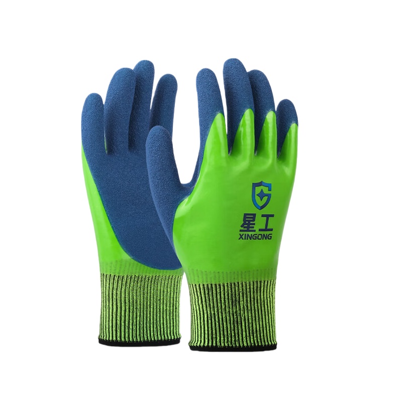 星工（XINGGONG） XGS-J8 劳保手套 12付/包 （单位：包） 2包起订 蓝绿