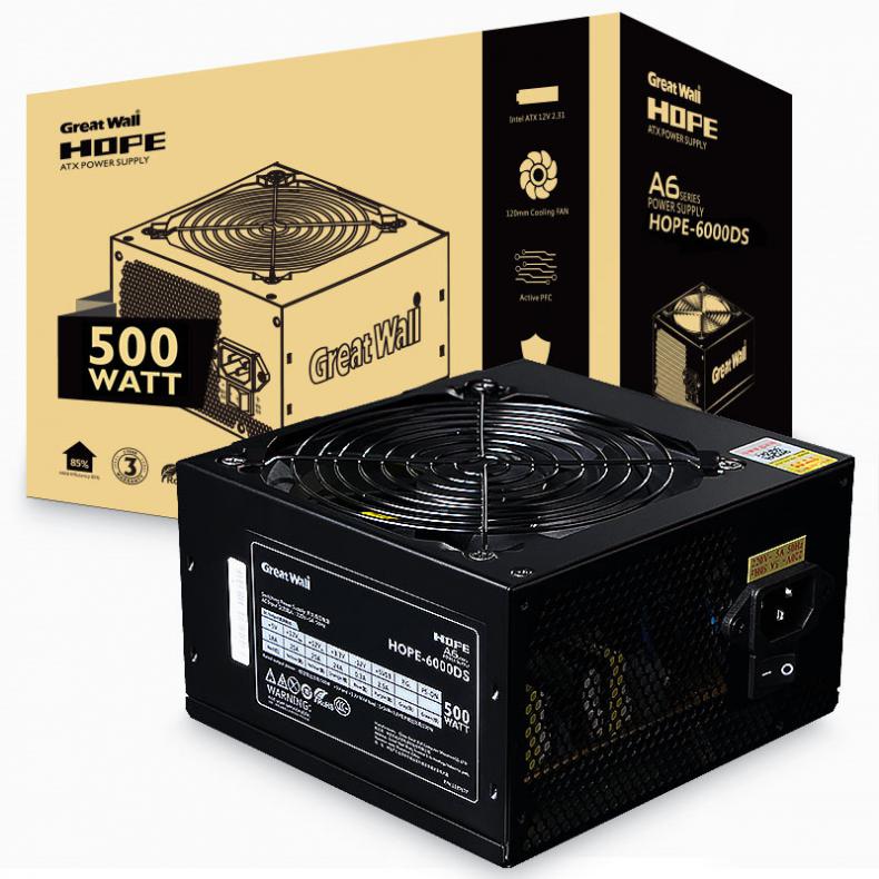 长城（Great Wall） HOPE-6000DS 电脑电源 500W （单位：个）  