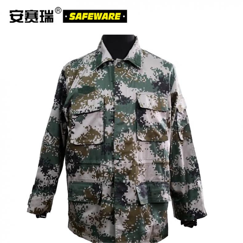 安赛瑞 10396 长袖迷彩服套装 185码 （单位：套）  