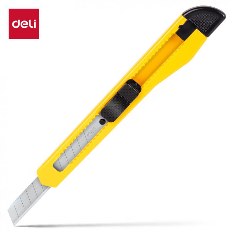得力（deli） 2052 美工刀 9mm （单位：个）  黄色