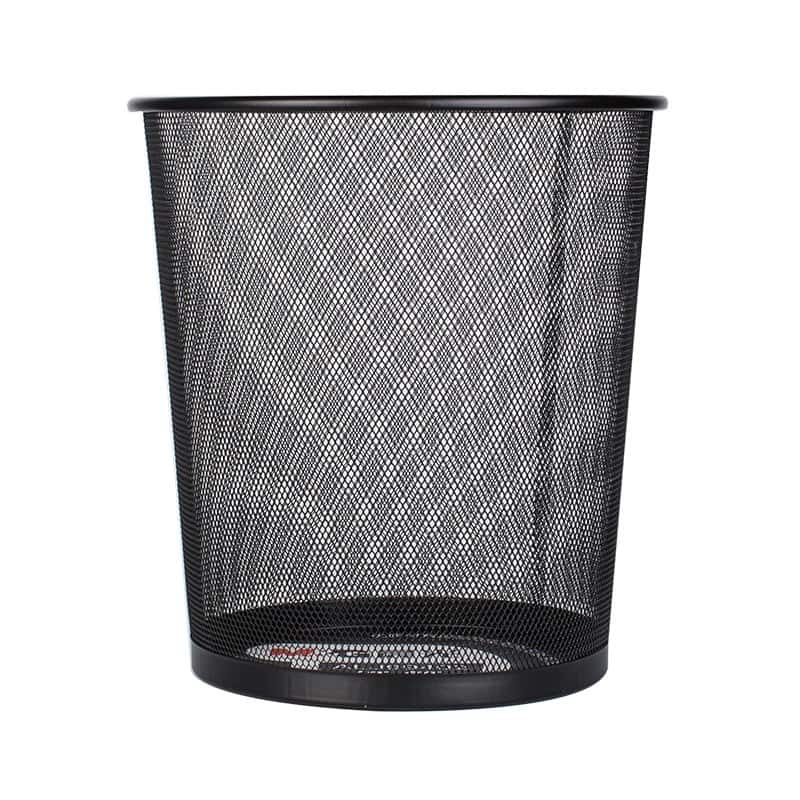 晨光（M&G） ALJ99402 圆形金属丝网垃圾桶 260mm*285mm （单位：个） 黑色