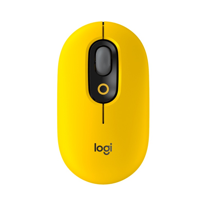 罗技(Logitech) 无线蓝牙鼠标 POP MOUSE 热力黄