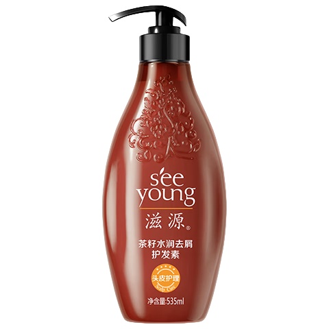 滋源（seeyoung） 油性头皮 茶籽控油去屑无硅油护发素  （单位：瓶） 535ml 