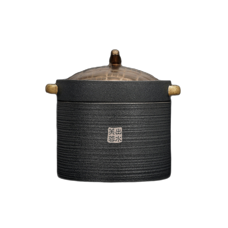 万仟堂 蒸蒸日上 陶瓷茶具套装 1壶1海2杯1茶巾 （单位：套）  星砂釉