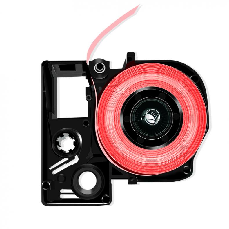 艾洁（AJ） AJ-9mm 标签色带 宽9mm*长8m （单位：个） 适用EPSON LW300/LW400/LW700/LW600P/LW1000P LK-3RBP 红底黑字