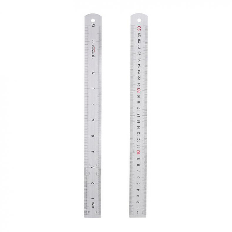 晨光（M&G） ARL96027 铝合金直尺 30cm （单位：把）  银色