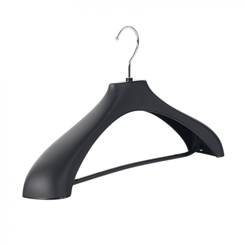茶花（CHAHUA） 0715 防滑无痕西装衣架 长44.5cm*高26cm*宽6.3cm（单位：个） 黑色