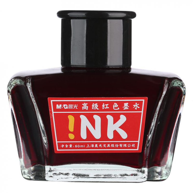 晨光（M&G） AICW9001D 高级碳素墨水 60ml （单位：瓶）  红色