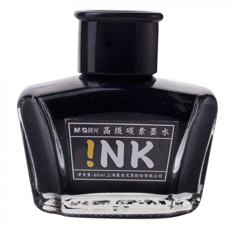 晨光（M&G） AICW9001 高级碳素墨水 60ml （单位：瓶）  碳素黑