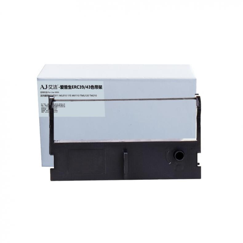 艾洁（AJ） AJ-ERC39/43 色带架 长3M*宽12.7MM（单位：支） 适用爱普生MT311 MU310 115 MV110 TMU120 TM210 黑色