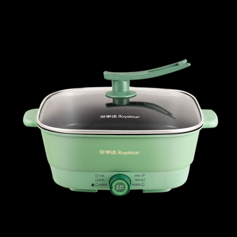 荣事达（Royalstar） HG36D 多功能电热锅 5L（单位：台） 5档 绿色