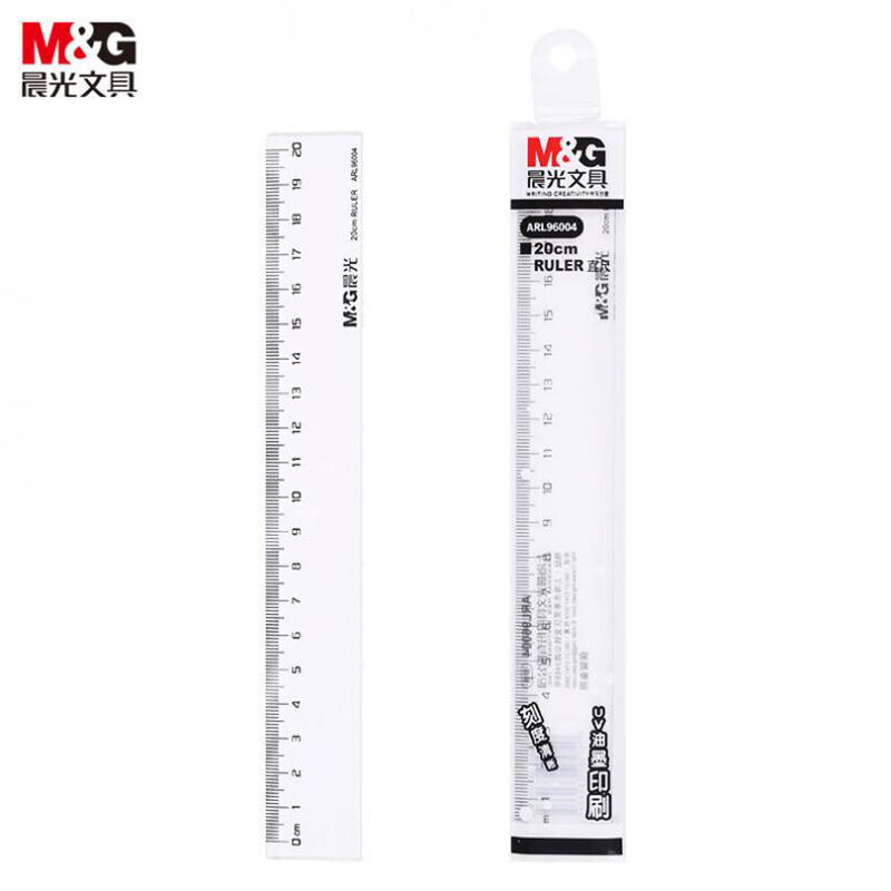 晨光（M&G） ARL96004 学生绘图直尺 20cm （单位：把） 透明
