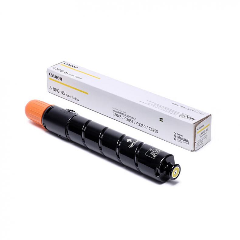 佳能（Canon） NPG-45 Y 标准容量墨粉 38000页 （单位：个） 适用于iR-ADV C5045/C5051/C5250/C5255 黄色