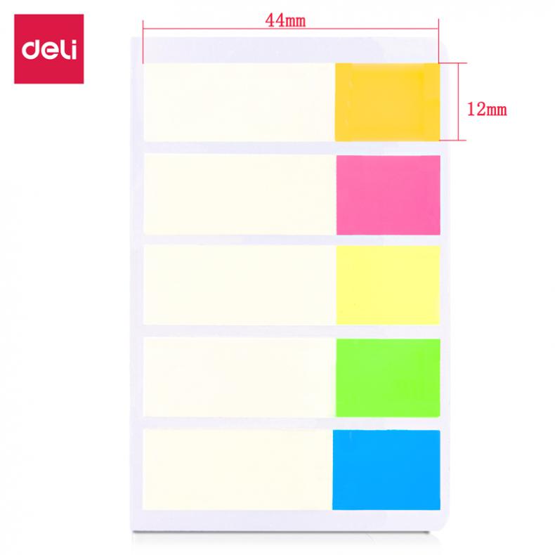 得力（deli) 9062 记事贴 44*11mm（单位：包） 混色