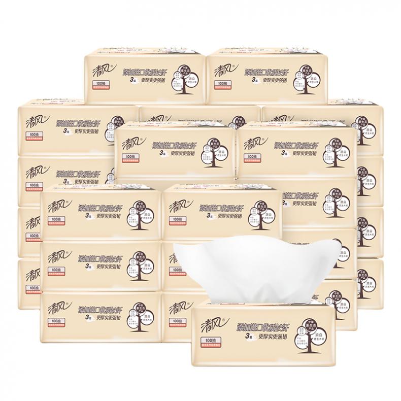 清风（kyfen） 萌宠系列 亲肤抽纸 100抽/包 50包/箱（单位：组）