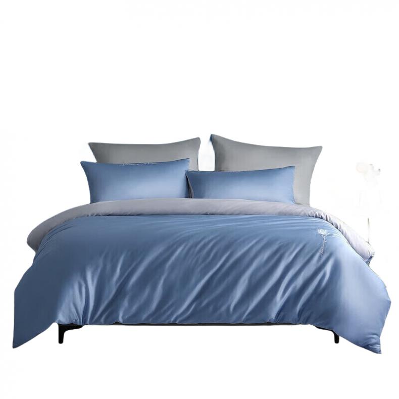 水星家纺  124430 60支长绒棉四件套 200*230cm（单位：套） 海蓝色