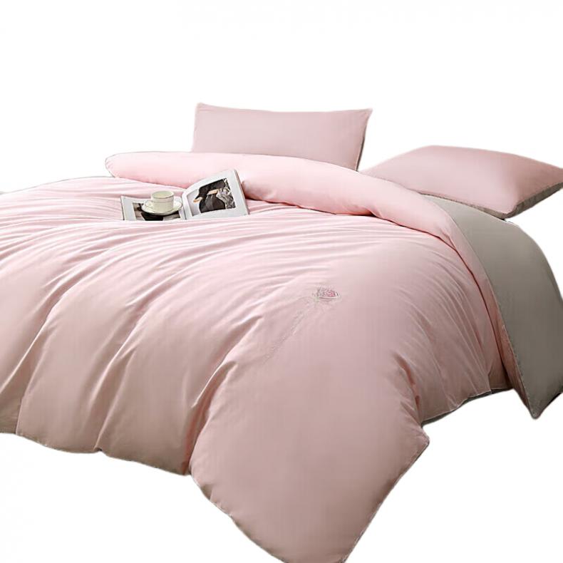 水星家纺  124431 60支长绒棉四件套 200*230cm（单位：套） 水晶玫瑰色