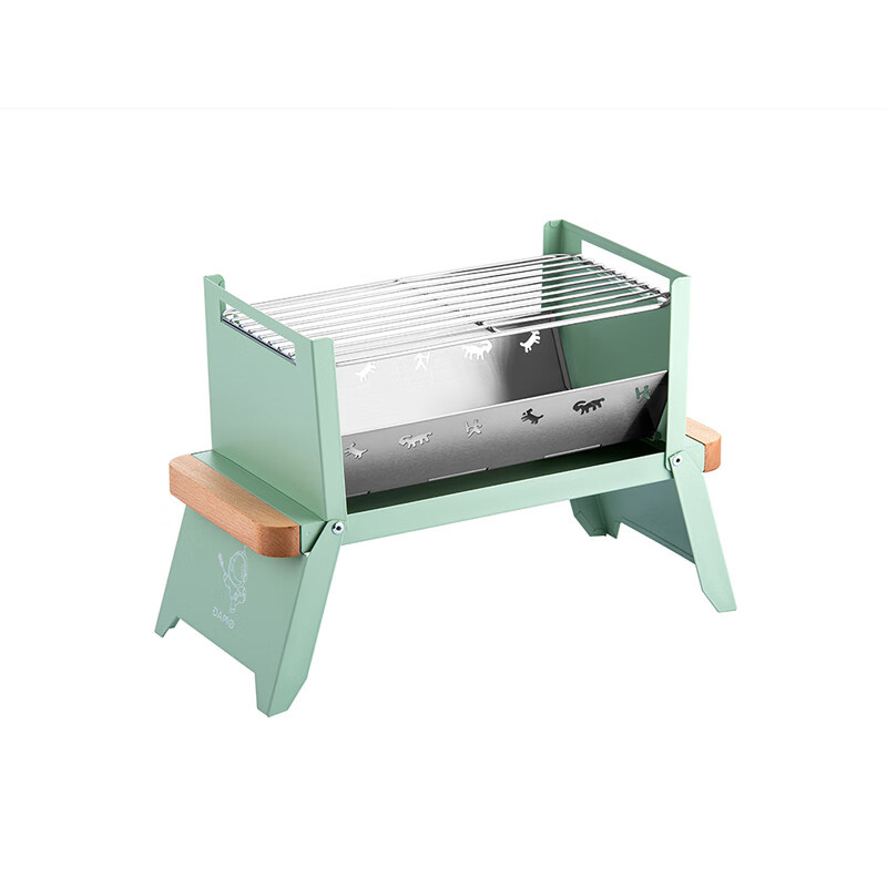 大迈 DM-9009 露营折叠烧烤炉 362*170*250mm （单位：个）  松石绿