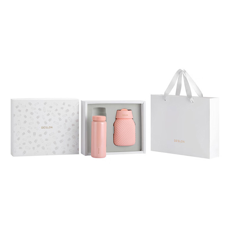 德世朗 DHX-TZ003 小欢喜系列保温套装 保温杯320mL/暖水袋410mL （单位：套）  粉色
