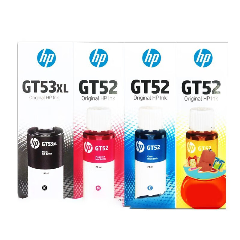 惠普（HP） GT53XL/GT52 原装墨水套装  （单位：套） 适用5820 418 419 410 319 310 519 758 四色