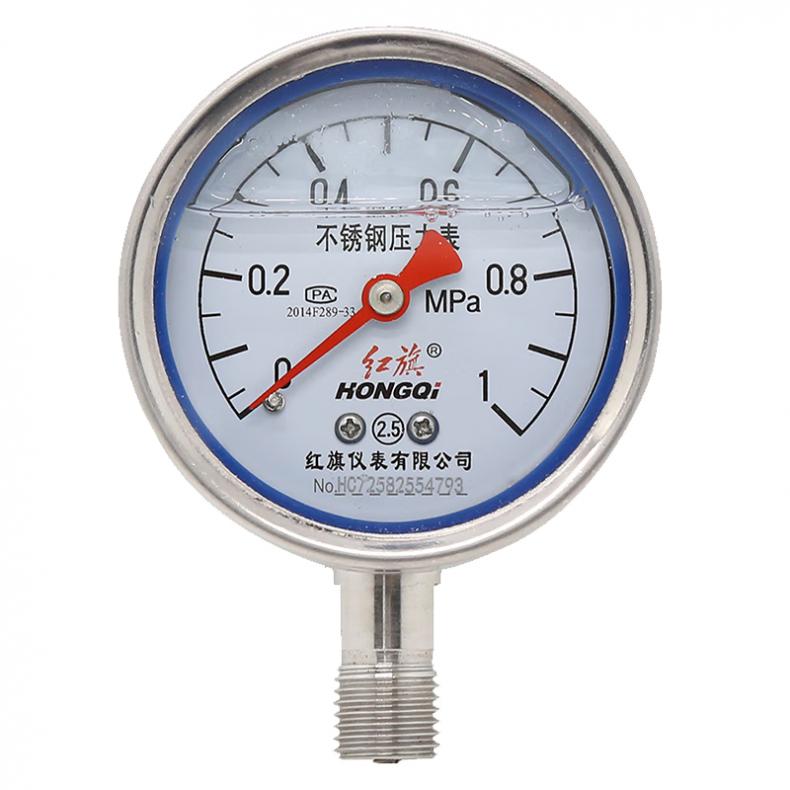 红旗 YTN-60 耐震压力表 0-2.5MPa （单位：块）  