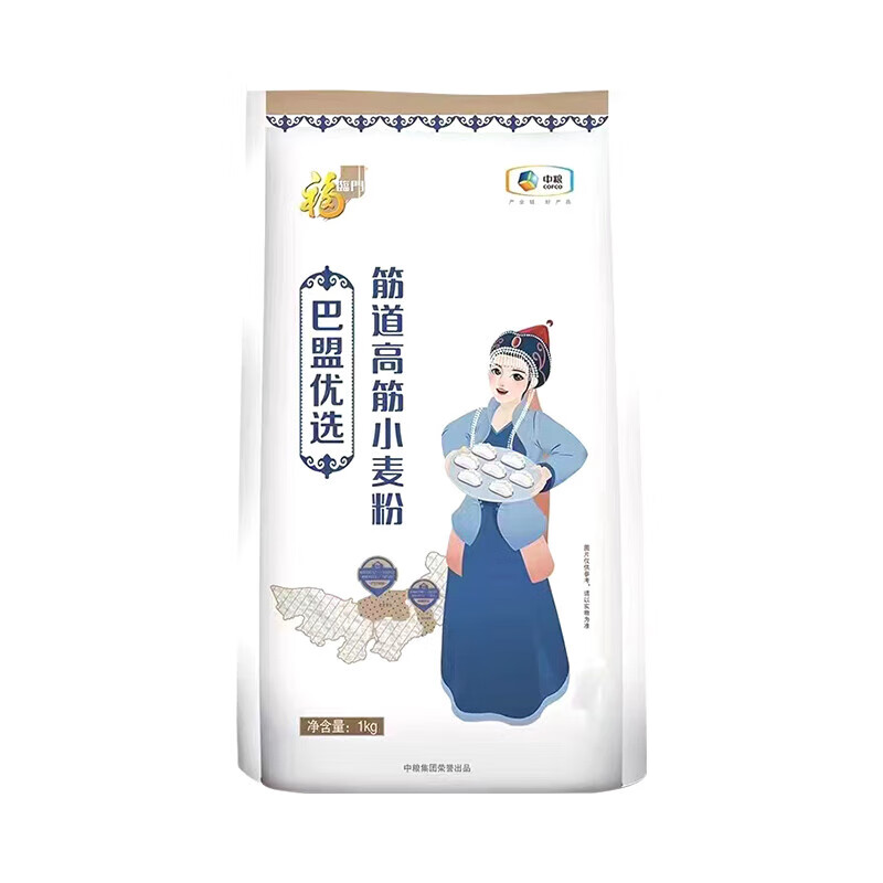 福临门 巴盟优选 高筋小麦粉 1kg （单位：袋）  