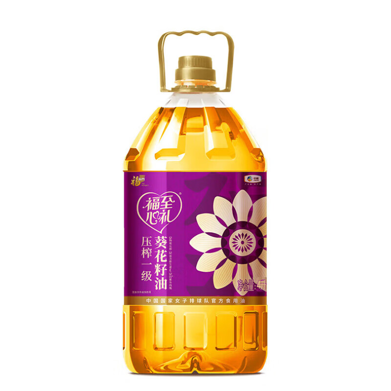 福临门 福至心礼 压榨一级葵花籽油 4L （单位：瓶）  