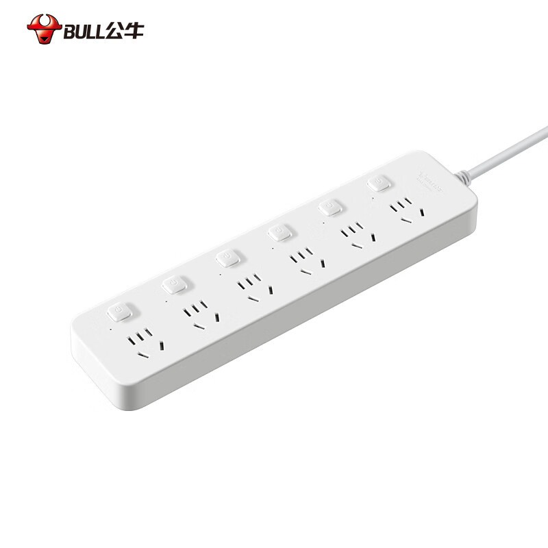 公牛（BULL） 分控6位五孔 插线板 3m （单位：个）  