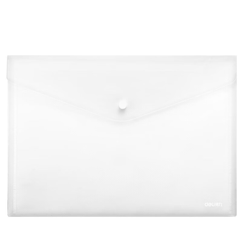 得力（deli） 8308AS-10 A4斜线纹文件袋 10只/套 （单位：套）  透明