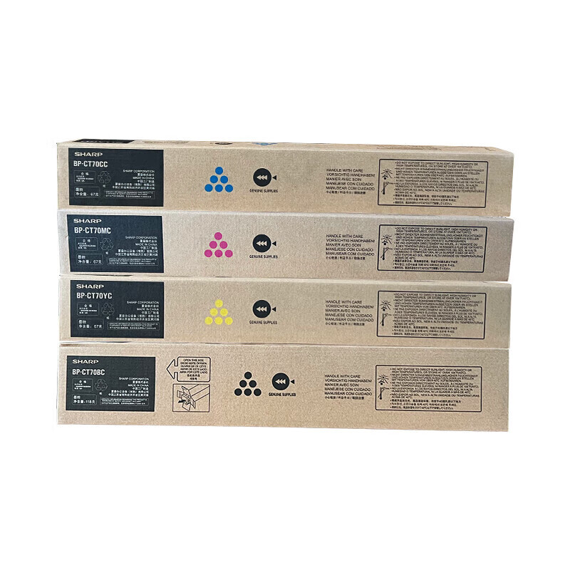 夏普（SHARP） BP-CT70BB/MB/YB/CB 墨粉盒套装 56000页 （单位：套） 适用C2652R/3152R/3182R/3682R/4582R 四色