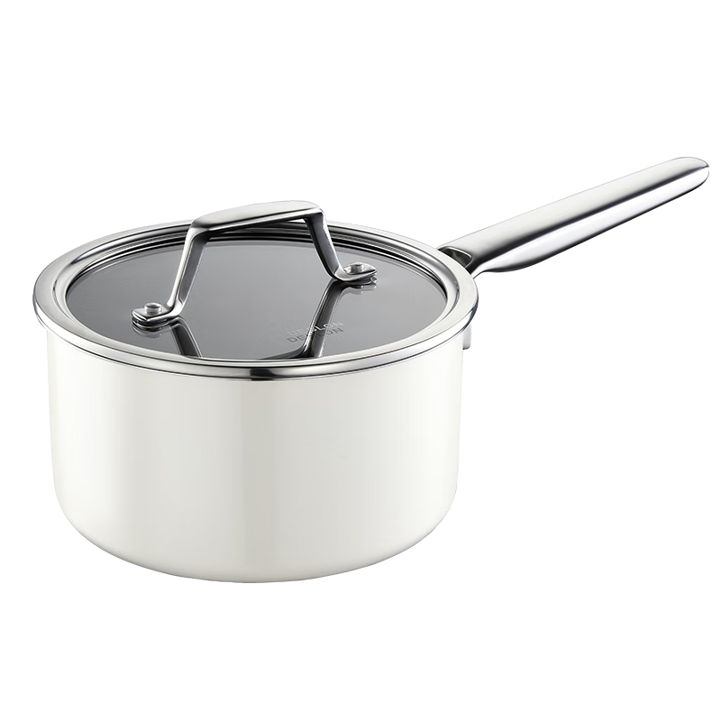 德世朗（DESLON） DP908-S18RD 云璟系列珐琅奶锅 18cm （单位：个）  