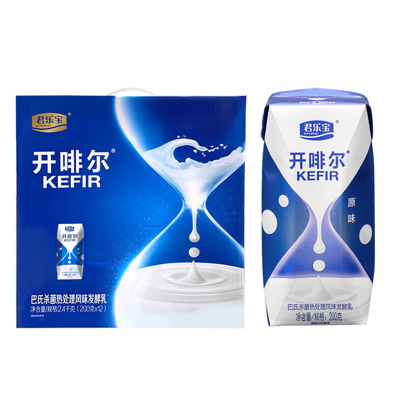 君乐宝 原味 风味发酵乳 200g/盒 12盒/箱 （单位：盒）  