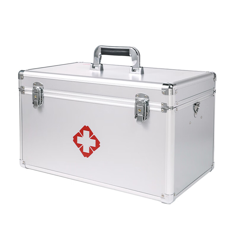 爱备护（AIBEIHU） ABH-S008A 18寸医疗急救箱 45*27*27cm （单位：套）  金属银