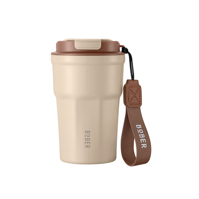 德世朗（DESLON） BYYB-350BN 悦饮时光咖啡杯 350mL （单位：个）  咖色