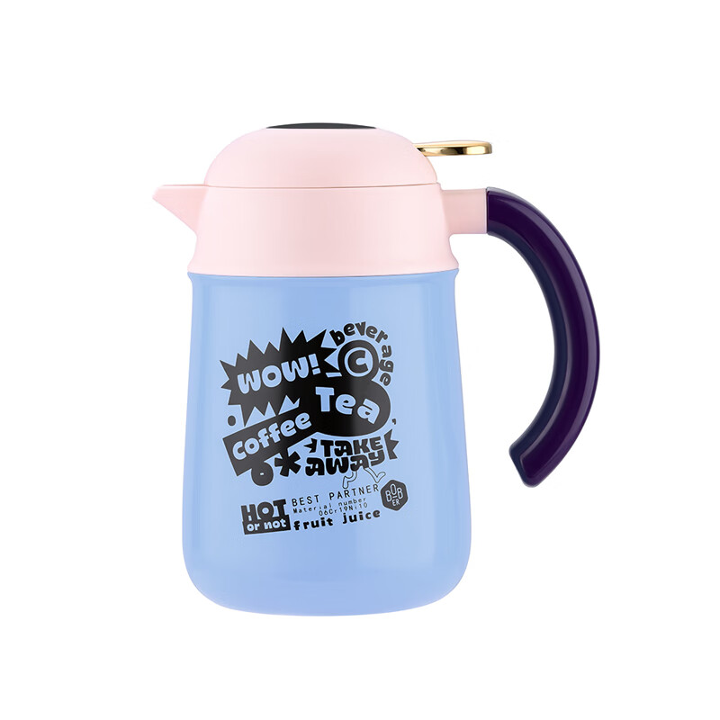 德世朗（DESLON） 10404BRXH-1200BL 瑞享保温壶 1200mL （单位：个）  浅蓝