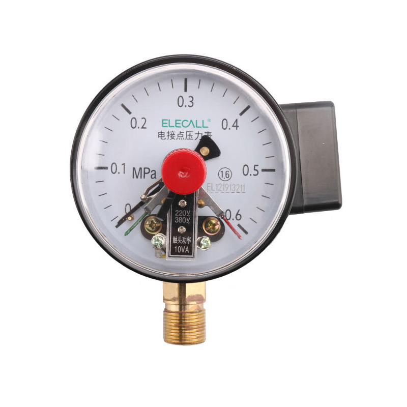伊莱科（ELECALL） YX-100 电接点压力表 0-1MPA （单位：个）  