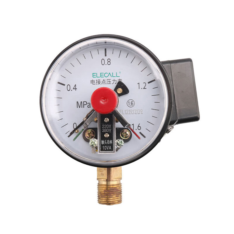 伊莱科（ELECALL） YX-100 电接点压力表 0-1.6MPA （单位：个）  