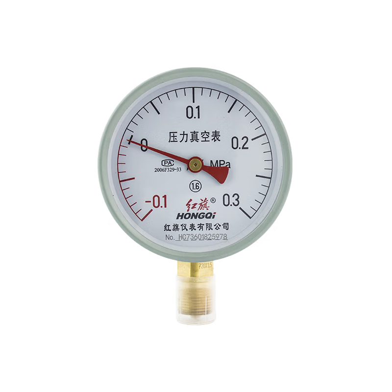 红旗 Y-100 压力表 -0.1~0.3MPa （单位：个）  