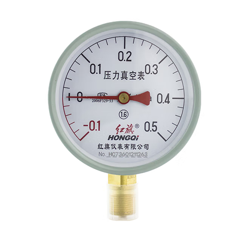 红旗 Y-100 压力表 -0.1~0.5MPa （单位：个）  