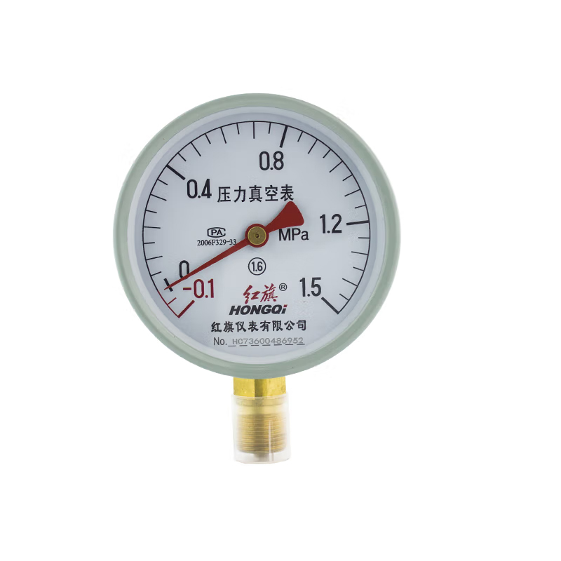红旗 Y-100 压力表 -0.1~1.5MPa （单位：个）  